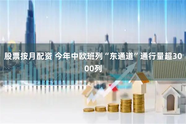 股票按月配资 今年中欧班列“东通道”通行量超3000列