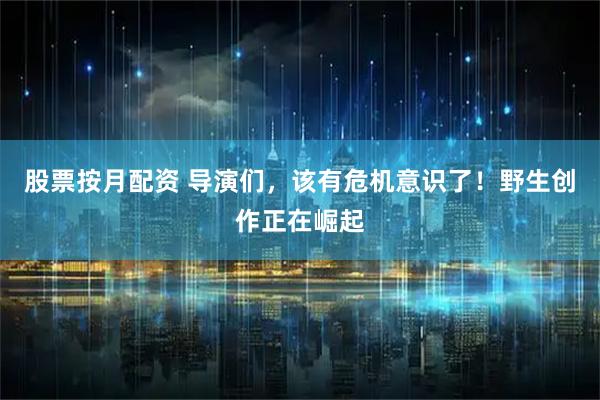 股票按月配资 导演们,该有危机意识了!野生创作正在崛起